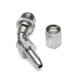 Quick Click Female Hose End Dash 6 / -06 AN - 45° - matte silver
