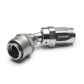 Quick Click Female Hose End Dash 8 / -08 AN - 45° - matte silver