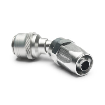 Quick Click Female Hose End Dash 8 / -08 AN - 45° - matte silver
