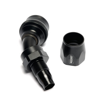 Quick Click Female Hose End Dash 12 / -12 AN - 45° - matte black