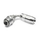 Quick Click Female Hose End Dash 4 / -04 AN - 90° - matte silver