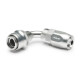 Quick Click Female Hose End Dash 6 / -06 AN - 90° - matte silver