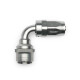 Quick Click Female Hose End Dash 8 / -08 AN - 90° - matte silver