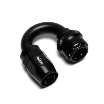 Quick Click Female Hose End Dash 8 / -08 AN - 180° - matte black