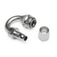 Quick Click Female Hose End Dash 10 / -10 AN - 180° - matte silver