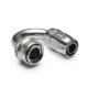 Quick Click Female Hose End Dash 12 / -12 AN - 180° - matte silver
