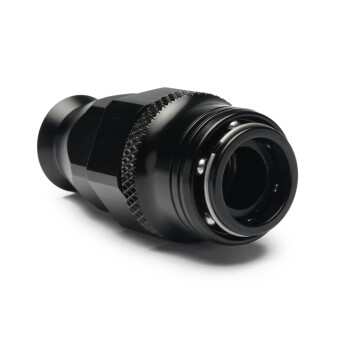 Quick Click Female PTFE Hose End Dash 6 / -06 AN - straight - matte black