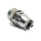 Quick Click Female PTFE Hose End Dash 8 / -08 AN - straight - matte silver