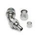 Quick Click Female PTFE Hose End Dash 8 / -08 AN - 45° - matte silver