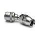 Quick Click Female PTFE Hose End Dash 8 / -08 AN - 45° - matte silver