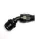 Quick Click Female PTFE Hose End Dash 12 / -12 AN - 45° - matte black