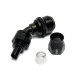 Quick Click Female PTFE Hose End Dash 12 / -12 AN - 45° - matte black