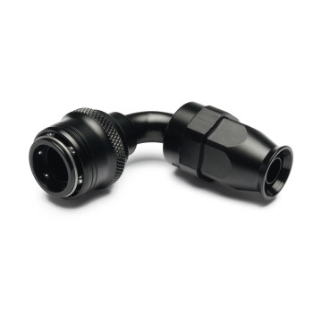 Quick Click Female PTFE Hose End Dash 8 / -08 AN - 90° - matte black