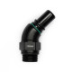 High Flow Quick Click Male Fitting Dash 10 / -10 AN to ORB Dash 10 / -10 AN - 45° - matte black