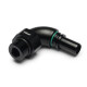 High Flow Quick Click Male Fitting Dash 8 / -08 AN to ORB Dash 8 / -08 AN - 90° - matte black