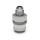 Quick Click Female Fitting Dash 6 / -06 AN to Dash 6 / -06 AN Male - matte silver