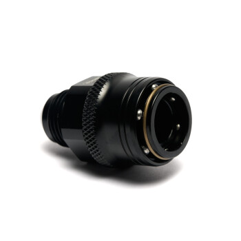 Quick Click Female Fitting Dash 10 / -10 AN to Dash 10 / -10 AN Male - matte black