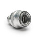 Quick Click Female Fitting Dash 10 / -10 AN to Dash 10 / -10 AN Male - matte silver