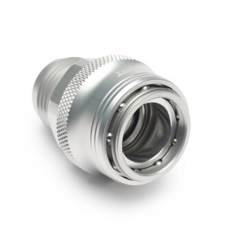 Quick Click Female Fitting Dash 12 / -12 AN to Dash 12 / -12 AN Male - matte silver