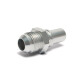 Quick Click Male Fitting Dash 4 / -04 AN to Dash 4 / -04 AN Male - matte silver