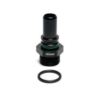 Quick Click Male Reducer Fitting Dash 6 / -06 AN to ORB Dash 8 / -08 AN Male - matte black