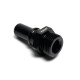 Quick Click Male Reducer Fitting Dash 8 / -08 AN to ORB Dash 10 / -10 AN Male - matte black