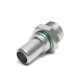 Quick Click Male Reducer Fitting Dash 8 / -08 AN to ORB Dash 10 / -10 AN Male - matte silver