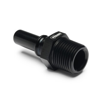 Quick Click Male Fitting Dash 8 / -08 AN to NPT 3/8" Male - matte black