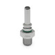 Quick Click Male Fitting Dash 4 / -04 AN to NPT 1/8" Male - matte silver