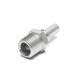 Quick Click Male Fitting Dash 6 / -06 AN to NPT 1/4" Male - matte silver