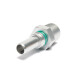 Quick Click Male Fitting Dash 6 / -06 AN to NPT 3/8" Male - matte silver