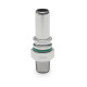 Quick Click Male Fitting Dash 10 / -10 AN to NPT 1/2" Male - matte silver