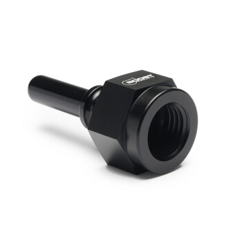 Quick Click Male Fitting Dash 4 / -04 AN to Dash 4 / -04 AN Female - matte black