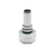 Quick Click Male Fitting Dash 8 / -08 AN to Dash 8 / -08 AN Female - matte silver