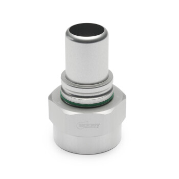 Quick Click Male Fitting Dash 12 / -12 AN to Dash 12 / -12 AN Female - matte silver
