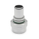Quick Click Male Fitting Dash 12 / -12 AN to Dash 12 / -12 AN Female - matte silver