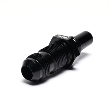 Quick Click Male Fitting Dash 10 / -10 AN to Bulkhead Dash 10 / -10 AN Male - matte black