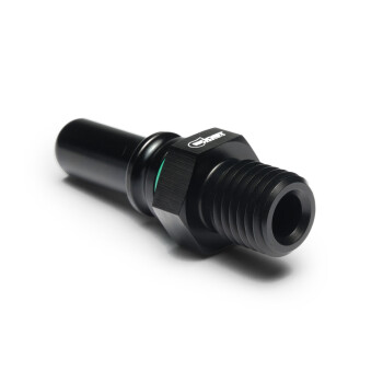 Quick Click Male Fitting Dash 6 / -06 AN to M12x1.5mm Male - matte black