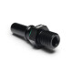 Quick Click Male Fitting Dash 8 / -08 AN to M12x1.5mm Male - matte black