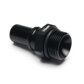 Quick Click Male Fitting Dash 10 / -10 AN to M22x1.5mm Male - matte black