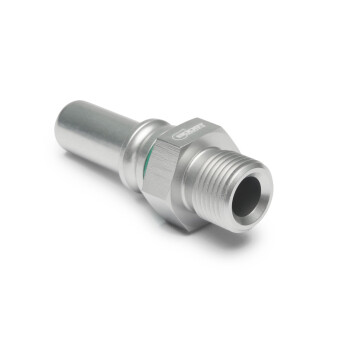 Quick Click Male Fitting Dash 6 / -06 AN to M12x1.0mm Male - matte silver