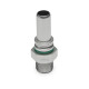 Quick Click Male Fitting Dash 6 / -06 AN to M12x1.0mm Male - matte silver