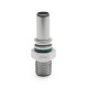 Quick Click Male Fitting Dash 8 / -08 AN to M12x1.5mm Male - matte silver