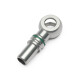 Quick Click Male Fitting Dash 8 / -08 AN to Banjo M12 - matte silver