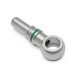 Quick Click Male Fitting Dash 6 / -06 AN to Banjo M14 - matte silver