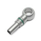 Quick Click Male Fitting Dash 6 / -06 AN to Banjo M14 - matte silver