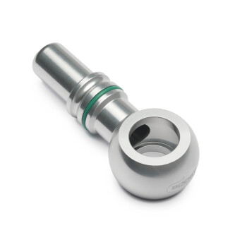 Quick Click Male Fitting Dash 8 / -08 AN to Banjo M14 - matte silver