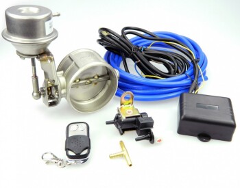 Exhaust Cutout Valve 76mm - Vacuum Controlled - Complete...