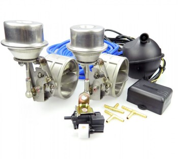Exhaust Cutout Valve 64mm - Vacuum Controlled - Duplex...