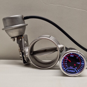 Universal 70mm Exhaust Cutout Valve Vacuum Controlled - OPENING